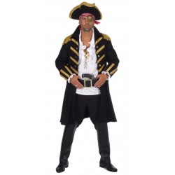 Location déguisement Pirate mantea noir luxe