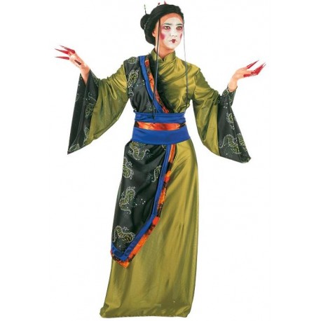 Location déguisement Geisha verte