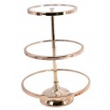 Location présentoir à gâteaux 2 niveaux rose gold