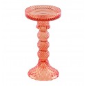 Location Porte bougie verre jaune 16.5cm