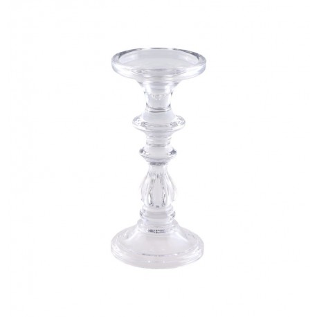 Location Porte bougie verre tangerine 16.5cm