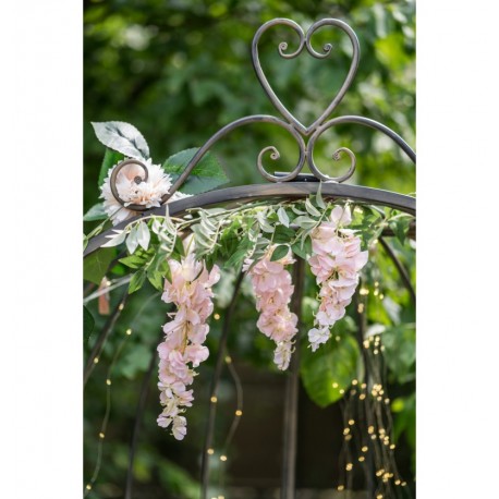 Location bougeoir en verre 16.5cm