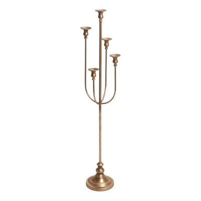 Location chandelier métal doré effet vieilli 96.5cm 2