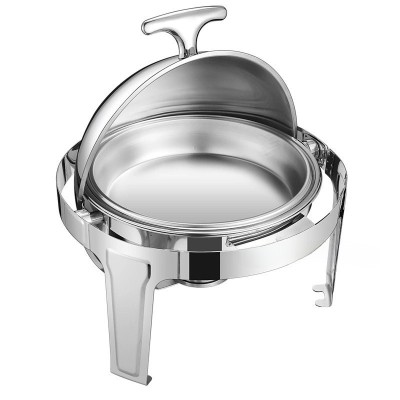 Location Chafing dish rond argent 2