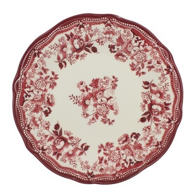 Assiette plate Faustine rose