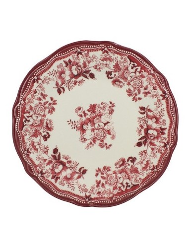 Assiette plate Faustine rose