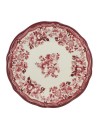 Assiette plate Faustine rose