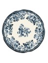 Assiette plate Faustine bleue
