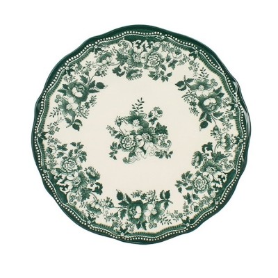 Assiette entrée/dessert Faustine verte diam 21cm