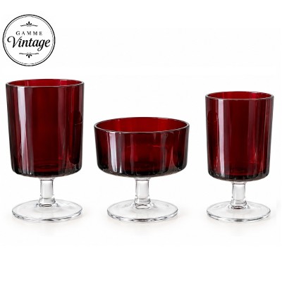 Gamme verres suède rouges