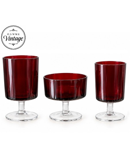 Gamme verres suède rouges