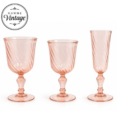 Gamme verres rosaline